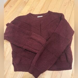 Marine Layer Maroon Crew Neck Sweater